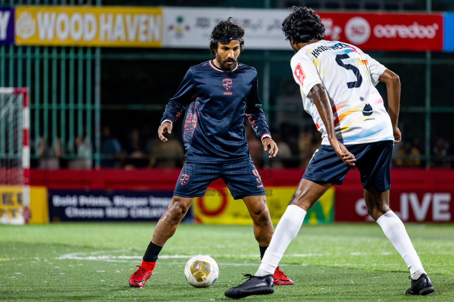 R Inguraidhoo vs Sh Kanditheem in zone round on Day 29 of Golden Futsal Challenge 2025 was held on Sunday , 2nd February 2025, in Hulhumale', Maldives. Photos: Nausham Waheed / images.mv