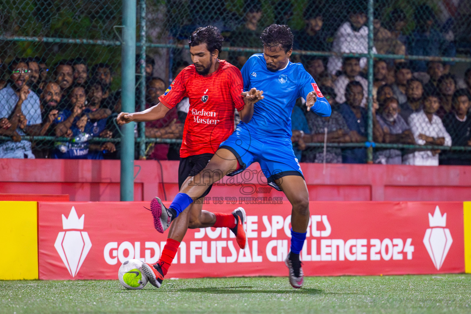 R Alifushi vs Sh Kanditheemu on Day 33 of Golden Futsal Challenge 2024, held on Sunday, 18th February 2024, in Hulhumale', Maldives Photos: Mohamed Mahfooz Moosa / images.mv