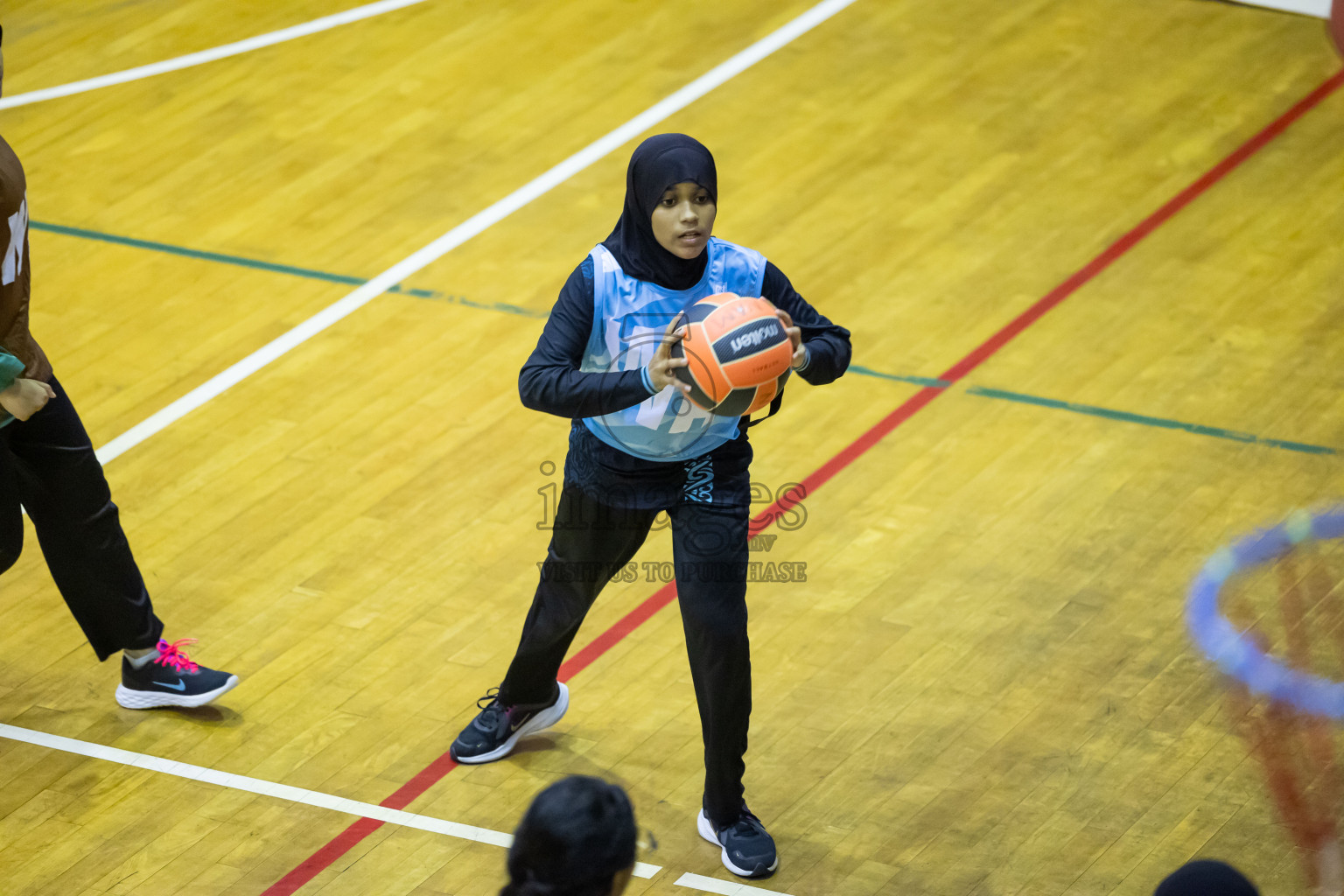 Day 12 of 25th Inter-School Netball Tournament was held in Social Center at Male', Maldives on Thursday, 22nd August 2024.