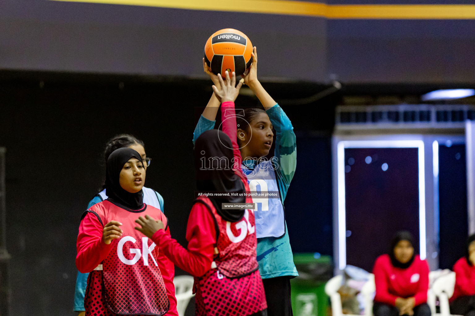 Day 8 of 24th Interschool Netball Tournament 2023 was held in Social Center, Male', Maldives on 3rd November 2023. Photos: Hassan Simah, Nausham Waheed / images.mv