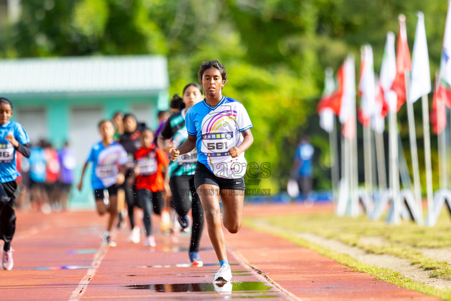 Day 1 of MWSC Interschool Athletics Championships 2024 held in Hulhumale Running Track, Hulhumale, Maldives on Saturday, 9th November 2024. 
Photos by: Ismail Thoriq / images.mv