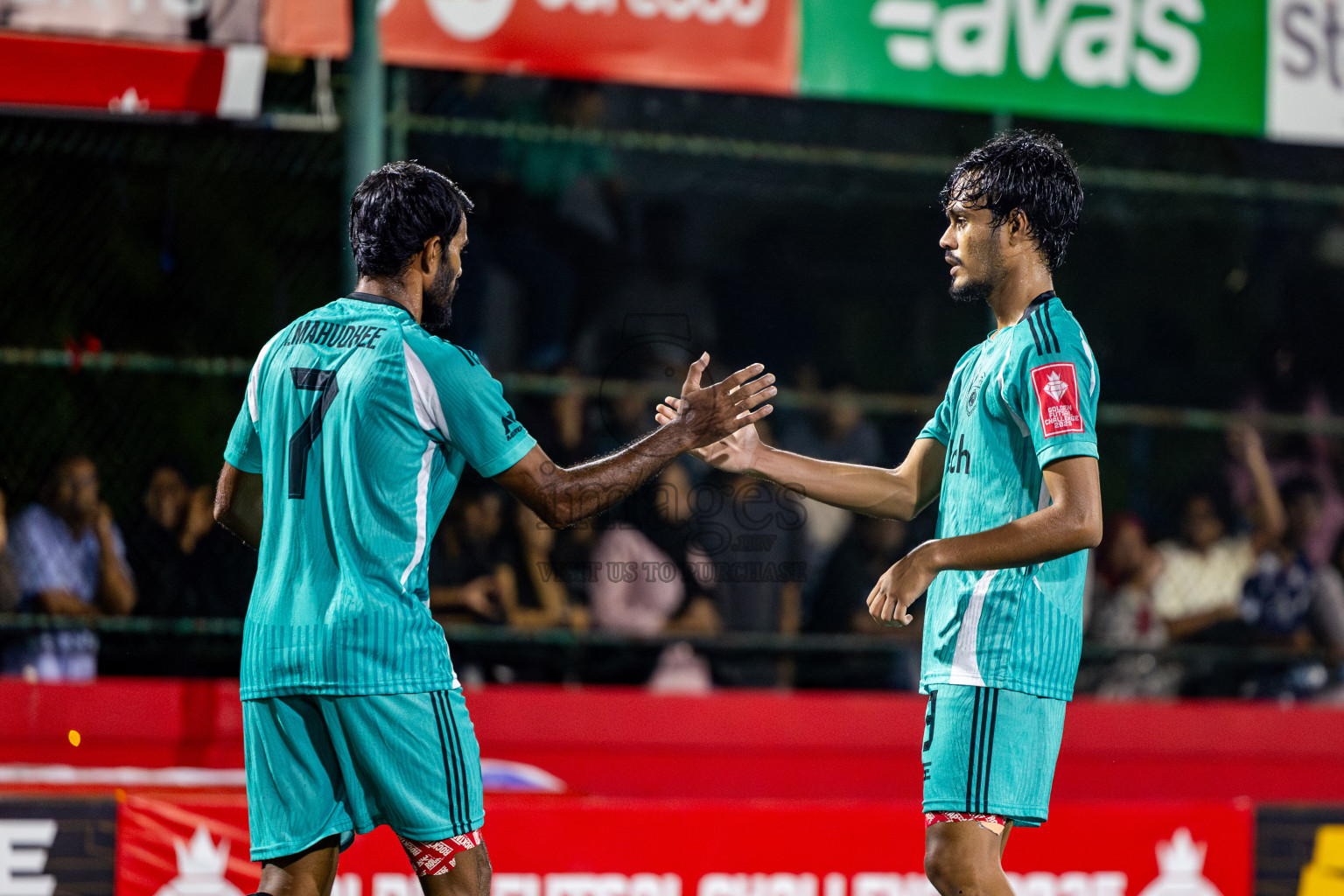 S Feydhoo vs S Meedhoo on Day 20 of Golden Futsal Challenge 2025 was held on Thursday, 23rd January 2025, in Hulhumale', Maldives. Photos: Nausham Waheed / images.mv
