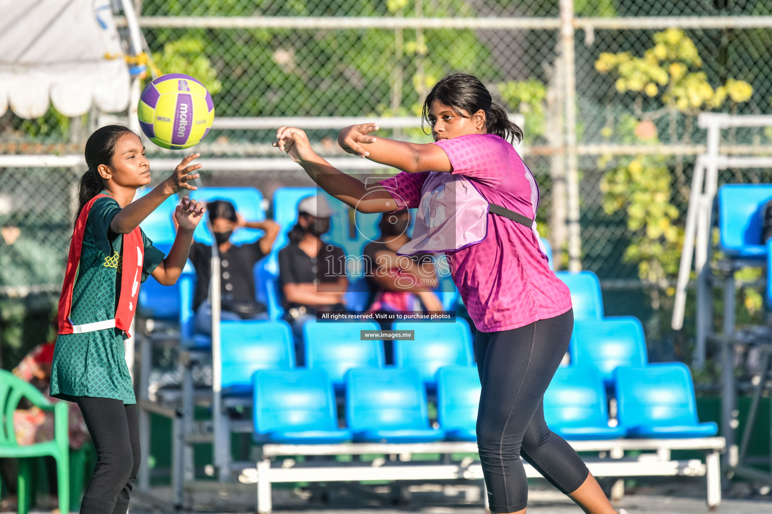 Day 5 of Junior Netball Championship 2022 on 9th March 2022 held in Male', Maldives. Photos by Nausham Waheed