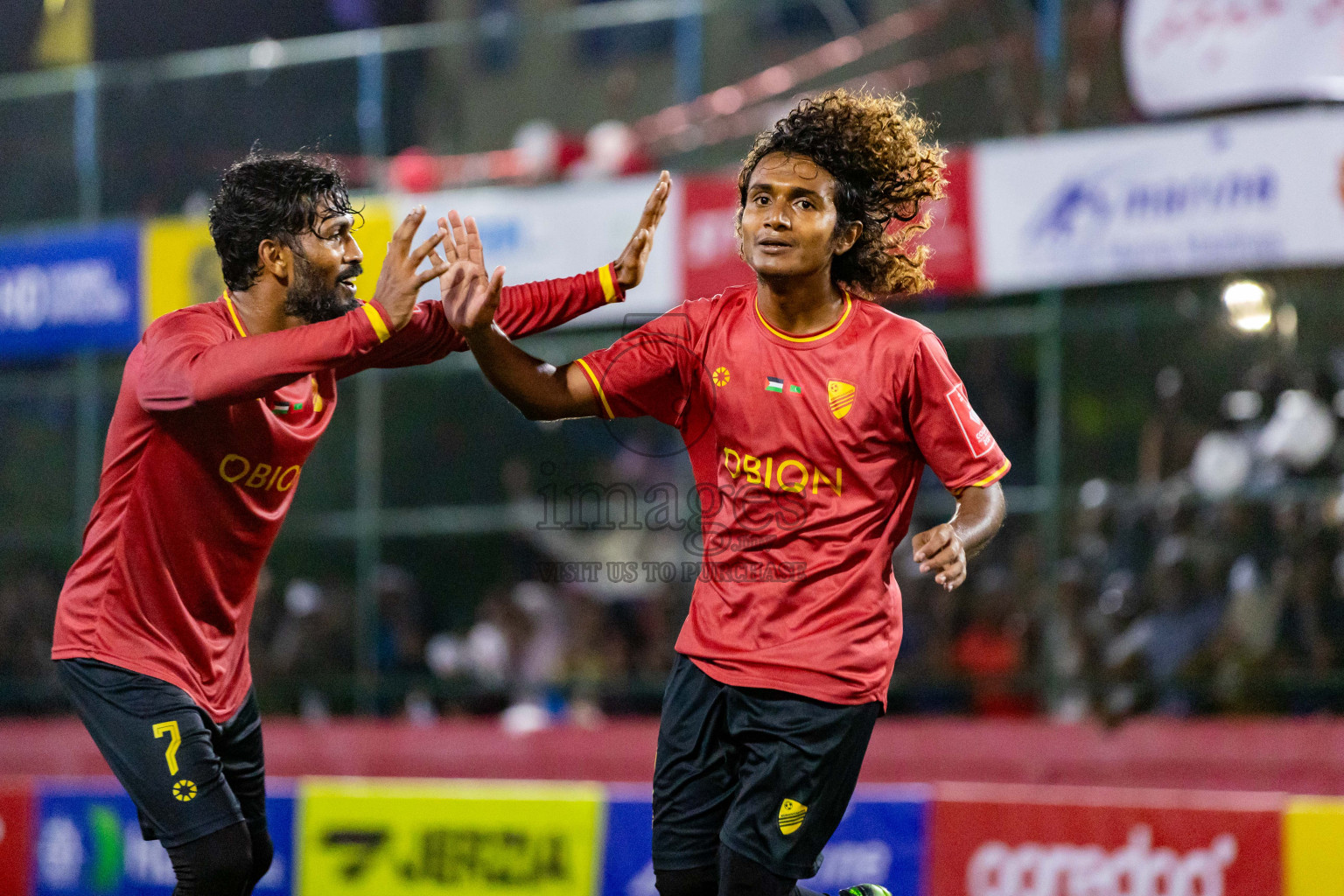 Dh Kudahuvadhoo vs Dh Maaenboodhoo in Day 24 of Golden Futsal Challenge 2024 was held on Wednesday  , 7th February 2024 in Hulhumale', Maldives Photos: Nausham Waheed / images.mv