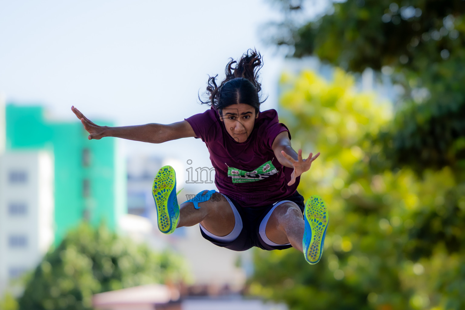Day 1 of 12th Milo Association Championships was held in Ekuveni Track at Male', Maldives on Thursday, 24th April 2025. Photos: Nausham Waheed  / images.mv