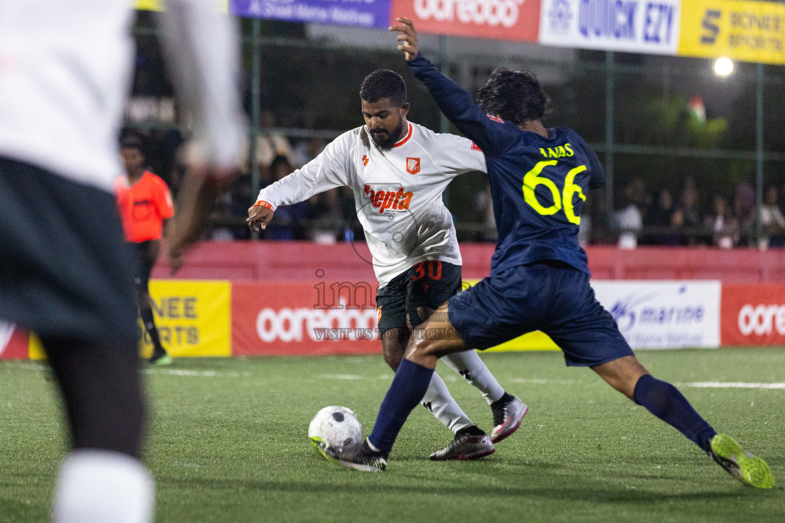 L  Dhanbidhoo vs L Gan in Day 20 of Golden Futsal Challenge 2024 was held on Saturday , 3rd February 2024 in Hulhumale', Maldives Photos: Nausham Waheed / images.mv