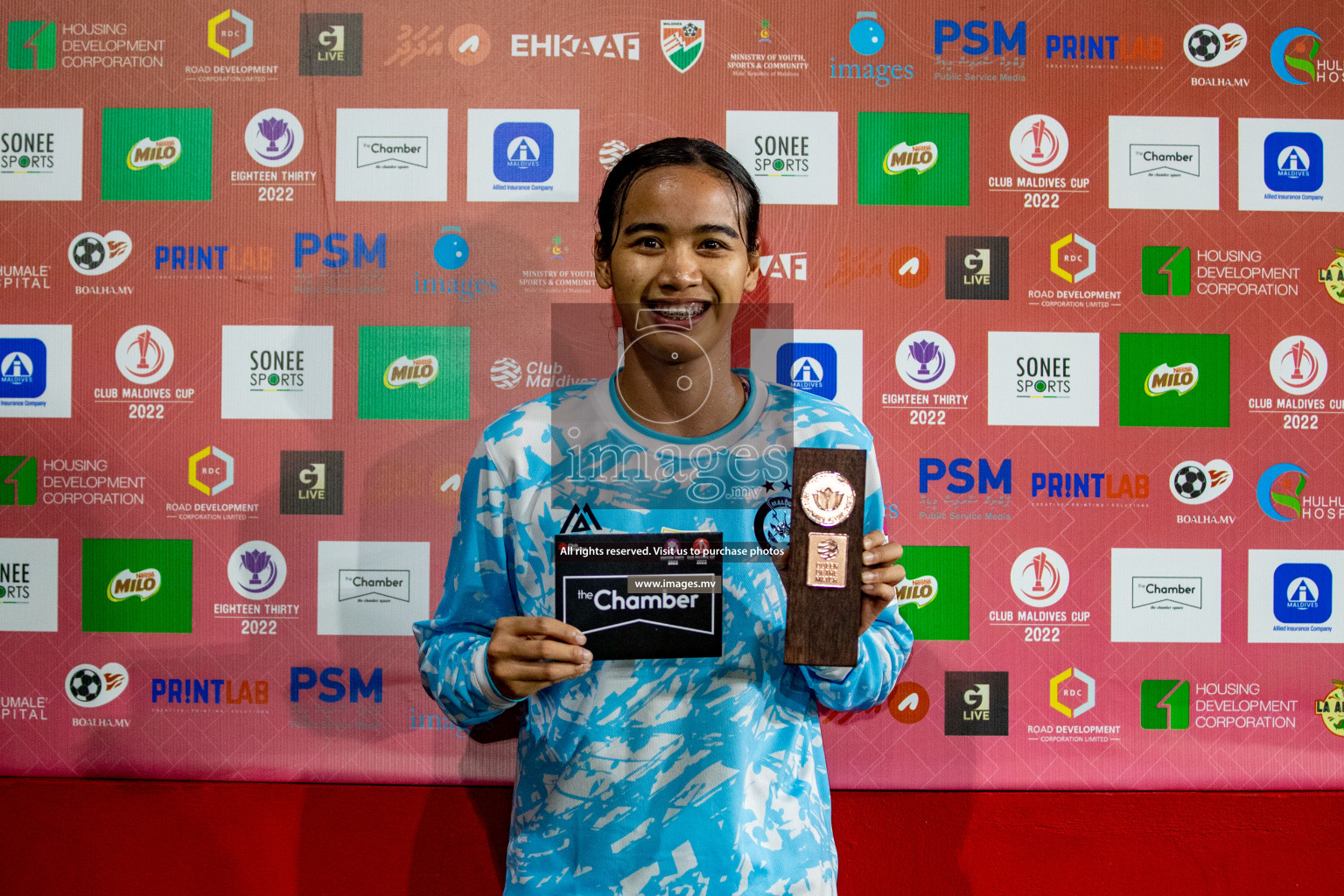 MPL vs Club MYS in Eighteen Thirty Women's Futsal Fiesta 2022 was held in Hulhumale', Maldives on Monday, 21st October 2022. Photos: Hassan Simah / images.mv