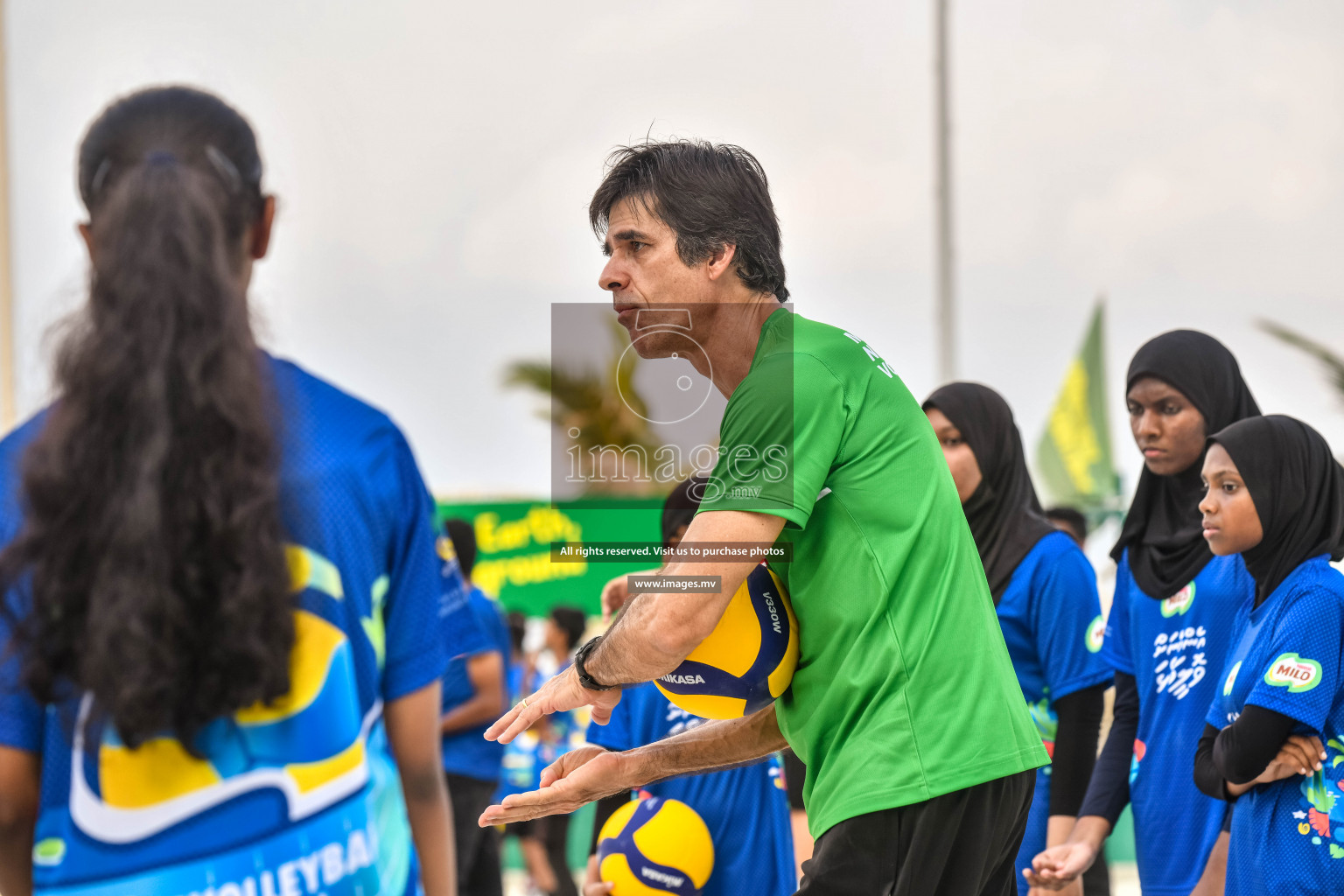 Vollyball players trainning session with Giba Photos by Nausham waheed