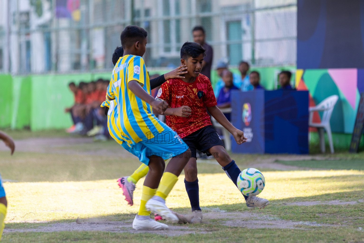 Club Valencia vs Super United Sports (U12) in Day 9 of Dhivehi Youth League 2024 held at Henveiru Stadium on Saturday, 14th December 2024. Photos: Mohamed Mahfooz Moosa / Images.mv