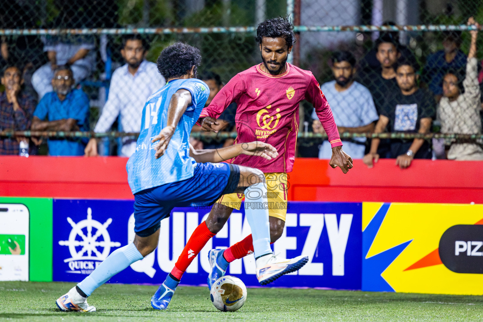 M Maduvvari VS M Dhiggaru in Day 8 of Golden Futsal Challenge 2025 was held on Sunday, 12th January 2025, in Hulhumale', Maldives Photos: Nausham Waheed , Ismail Thoriq / images.mv