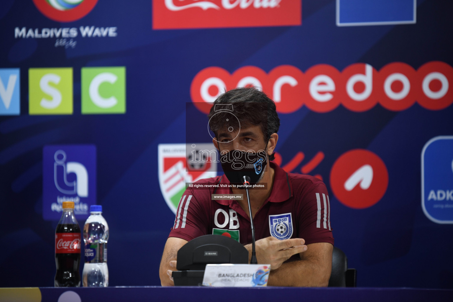 Bangladesh vs India in SAFF Championship 2021 held on 1st October 2021 in Galolhu National Stadium, Male', Maldives