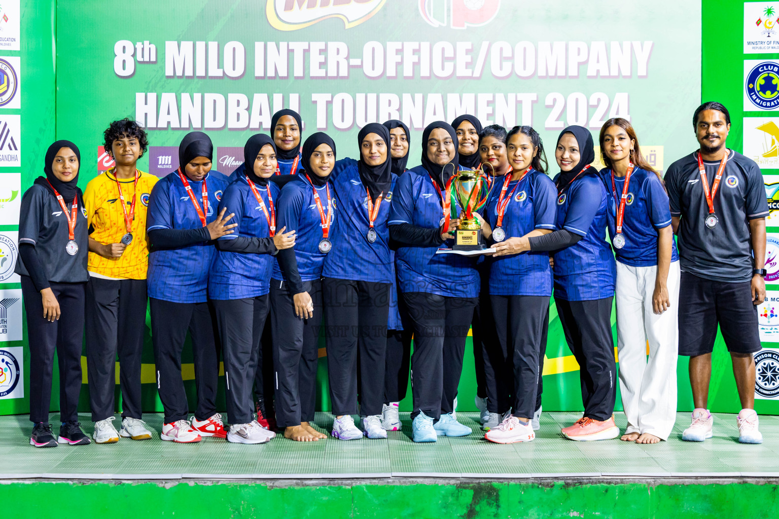 2nd Division Final of 8th Inter-Office/Company Handball Tournament 2024, held in Handball ground, Male', Maldives on Tuesday, 17th September 2024 Photos: Nausham Waheed/ Images.mv