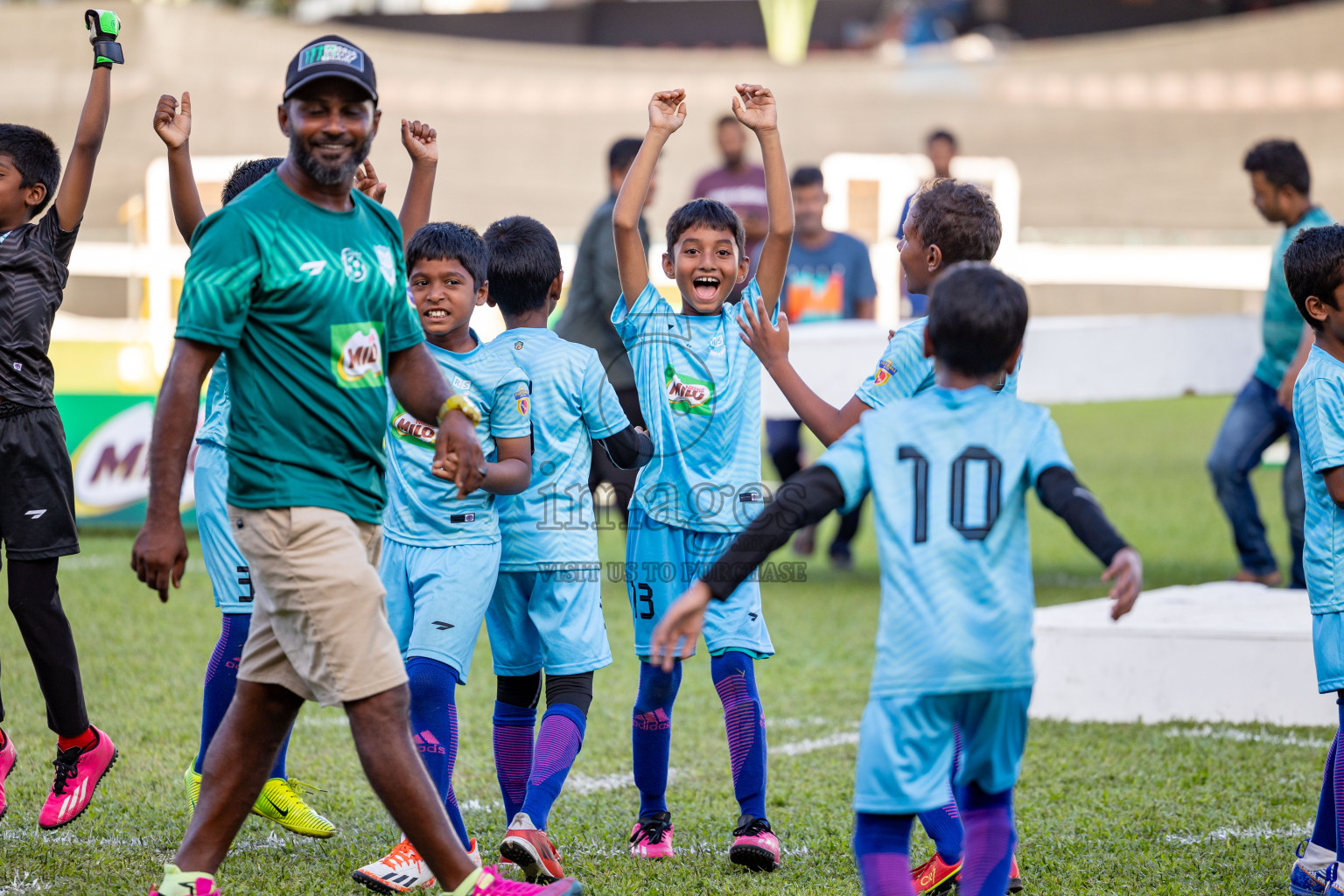 Day 2 of MILO Kids Football Fiesta was held at National Stadium in Male', Maldives on Saturday, 24th February 2024.