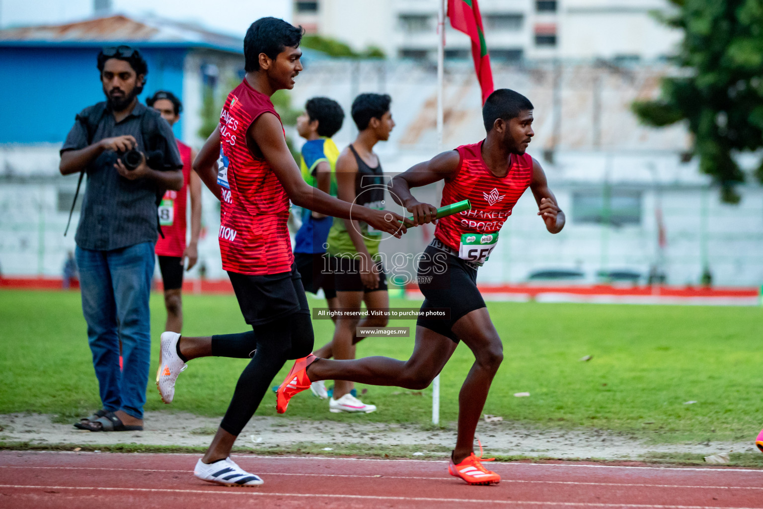 Day 2 of National Athletics Championship 2023 was held in Ekuveni Track at Male', Maldives on Friday, 24th November 2023. Photos: Hassan Simah / images.mv