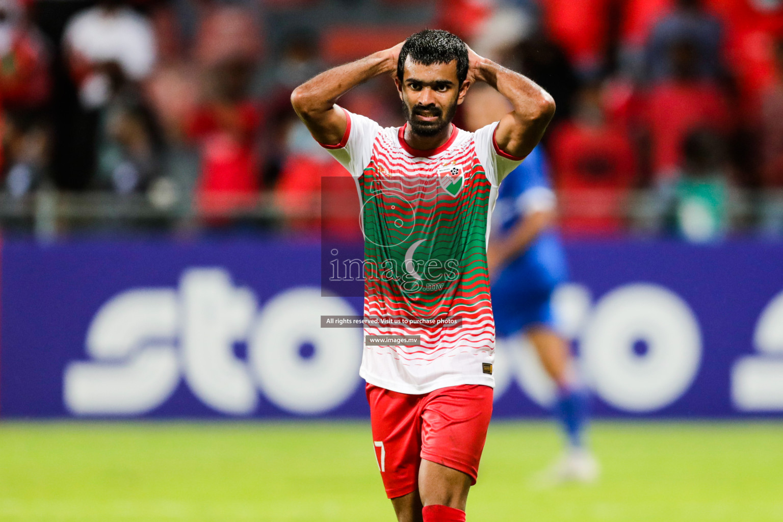 Maldives vs Nepal in SAFF Championship 2021 held on 1st October 2021 in Galolhu National Stadium, Male', Maldives