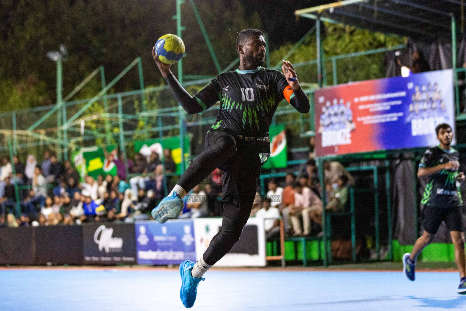 Day 19 of 10th National Handball Tournament 2023, held in Handball ground, Male', Maldives on Tuesday, 19th December 2023 Photos: Nausham Waheed/ Images.mv