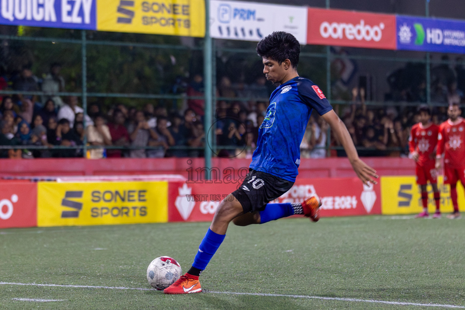 Ha. Maarandhoo vs Ha. Hoarafushi in Day 13 of Golden Futsal Challenge 2024 was held on Saturday, 27th January 2024, in Hulhumale', Maldives Photos: Mohamed Mahfooz Moosa / images.mv