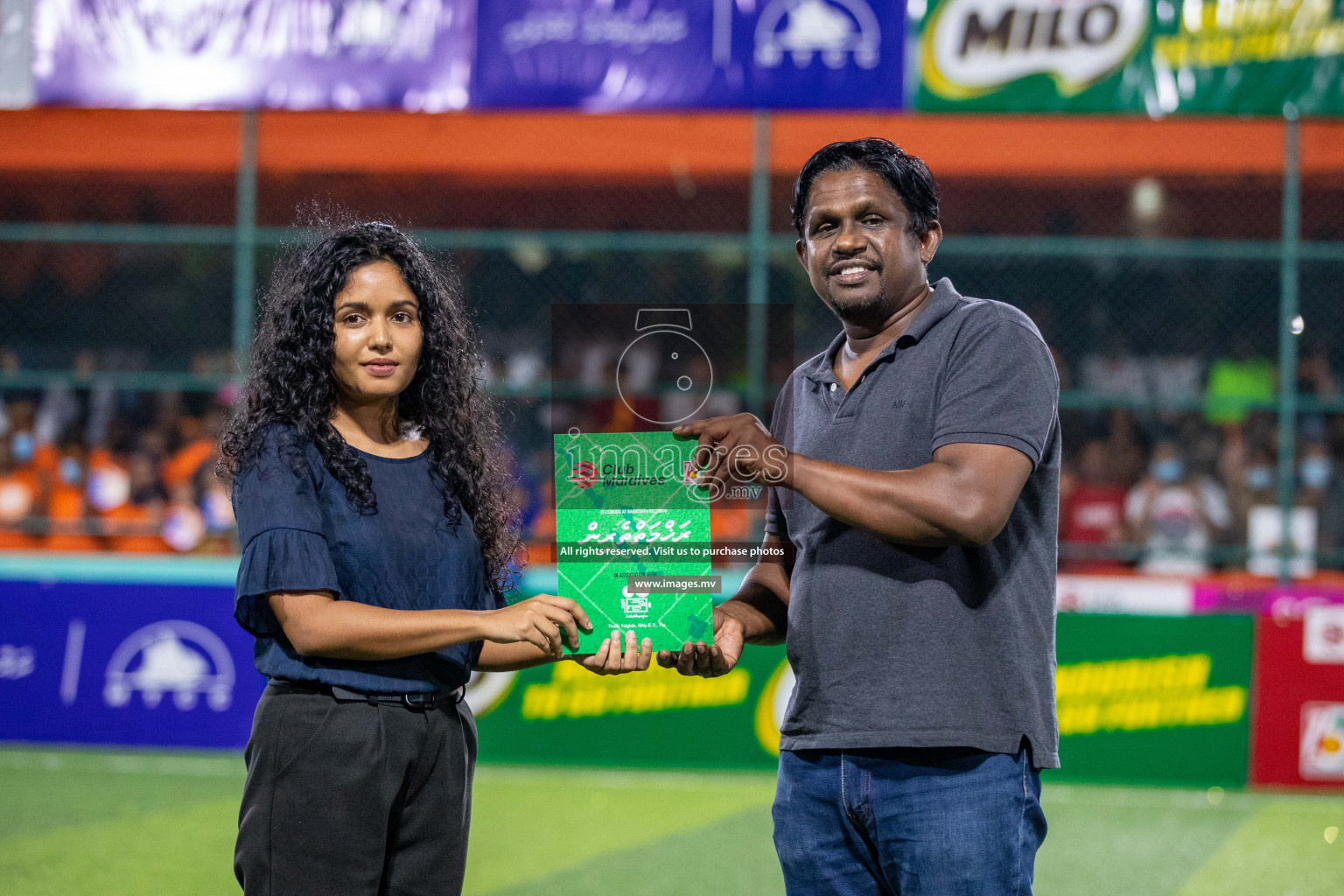 RRC Vs FSM in the Semi Finals of Club Maldives 2021 held in Hulhumale, Maldives on 19 December 2021. Photos: Ismail Thoriq / images.mv