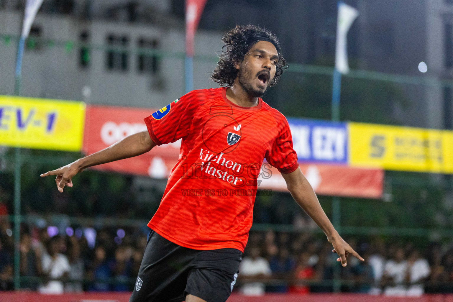 Sh Kanditheemu vs Sh Feydhoo in Day 21 of Golden Futsal Challenge 2024 was held on Sunday , 4th February 2024 in Hulhumale', Maldives Photos: Nausham Waheed / images.mv