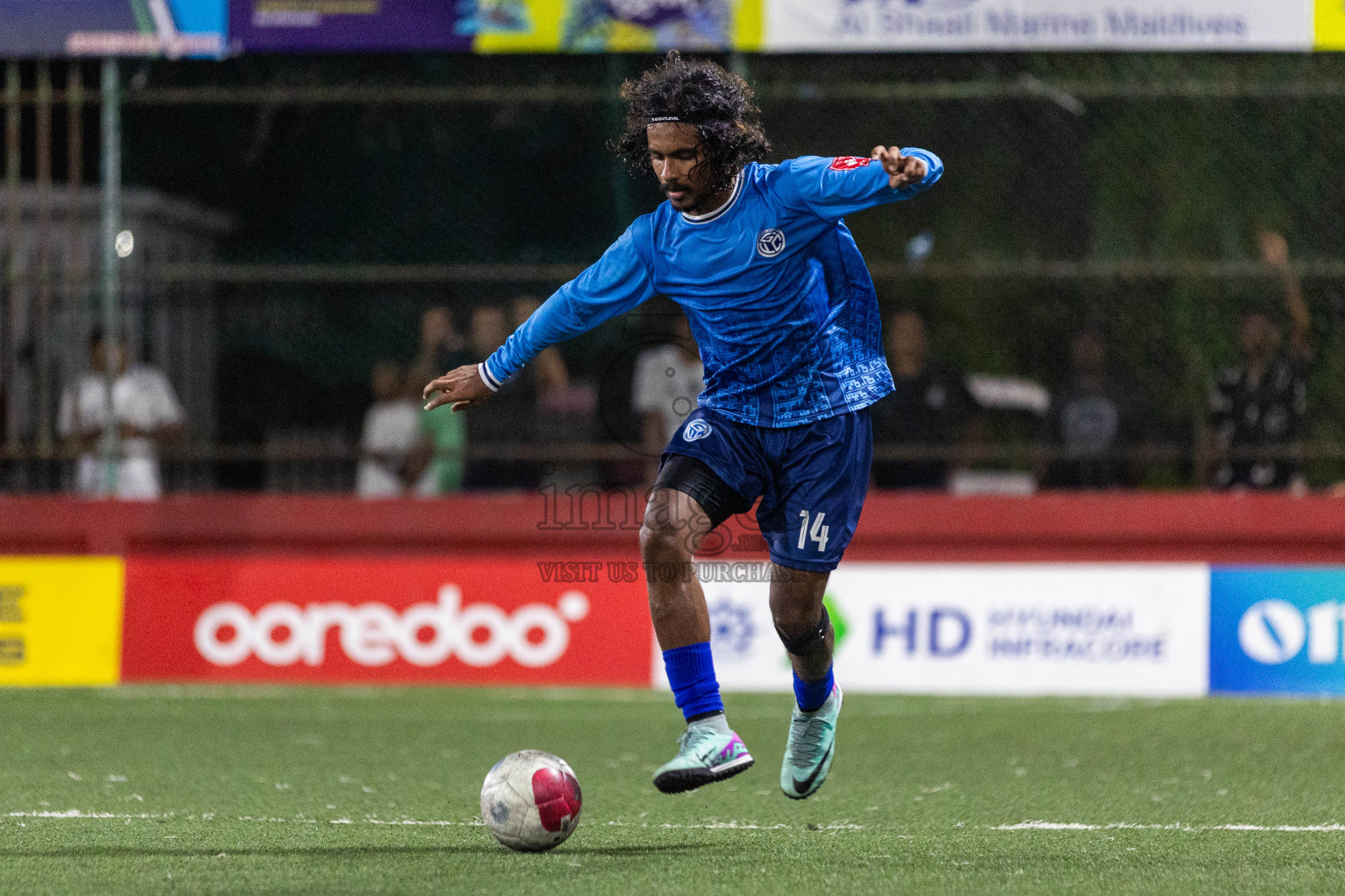 GA Gemanafushi vs GA Maamendhoo in Day 19 of Golden Futsal Challenge 2024 was held on Friday, 2nd February 2024 in Hulhumale', Maldives Photos: Nausham Waheed / images.mv