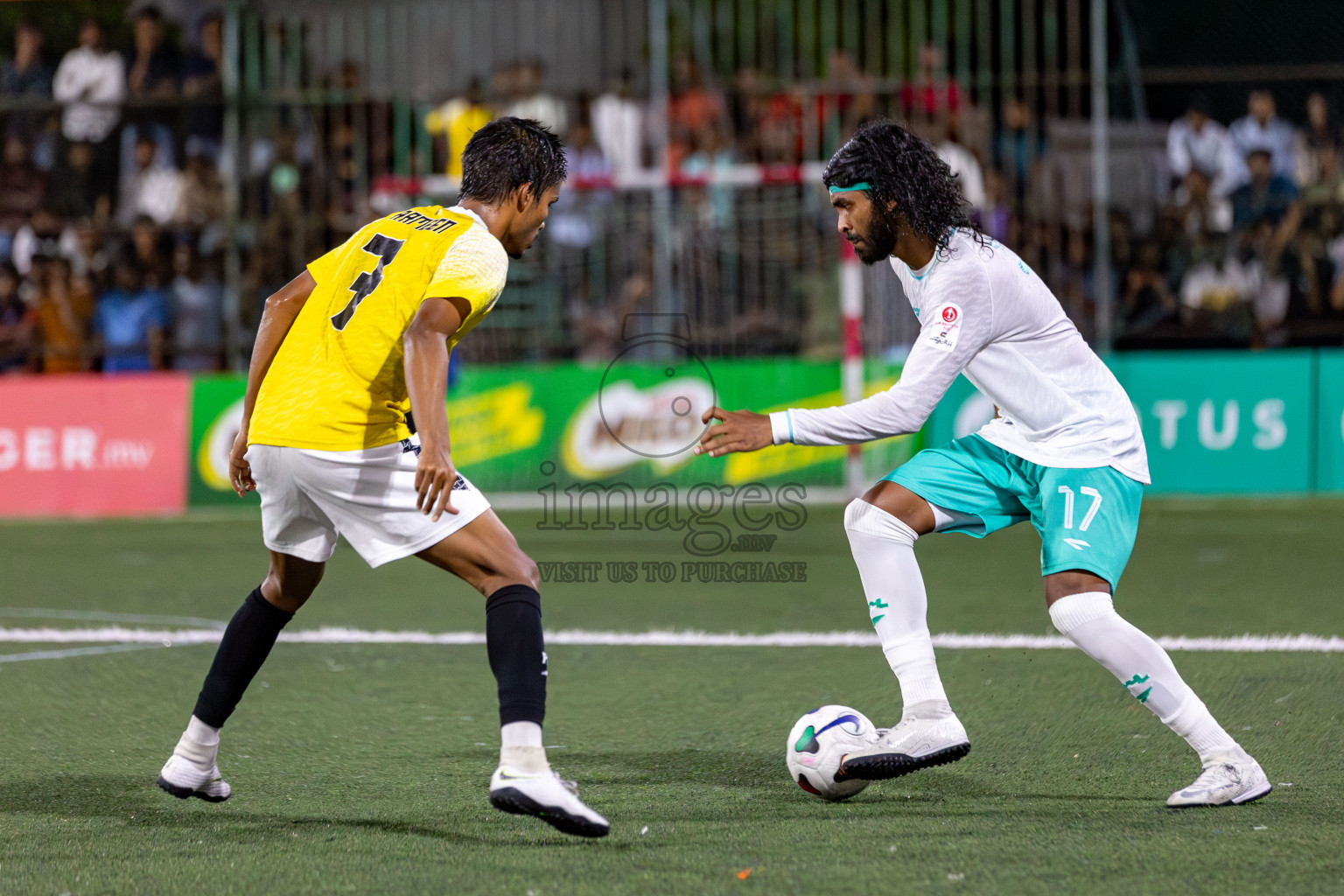 RRC vs MPL in the Semi Finals of Club Maldives Cup 2024 held in Rehendi Futsal Ground, Hulhumale', Maldives on Monday, 14th October 2024. Photos: Hassan Simah / images.mv