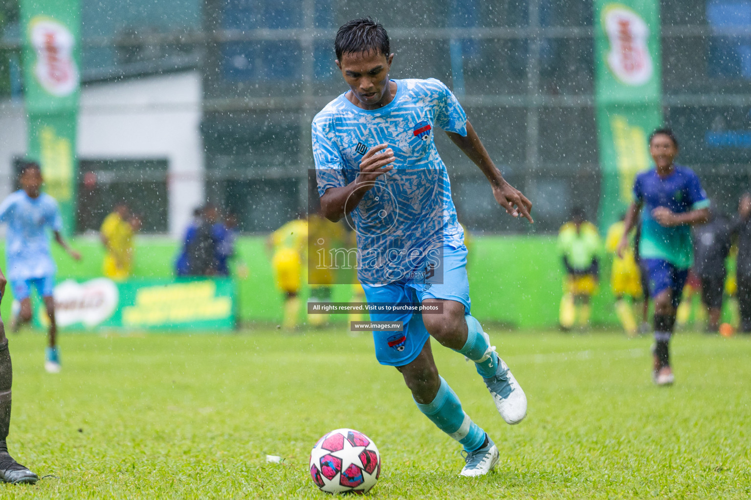 Day 1 of MILO Academy Championship 2023 (u14) was held in Henveyru Stadium Male', Maldives on 3rd November 2023. Photos: Nausham Waheed / images.mv