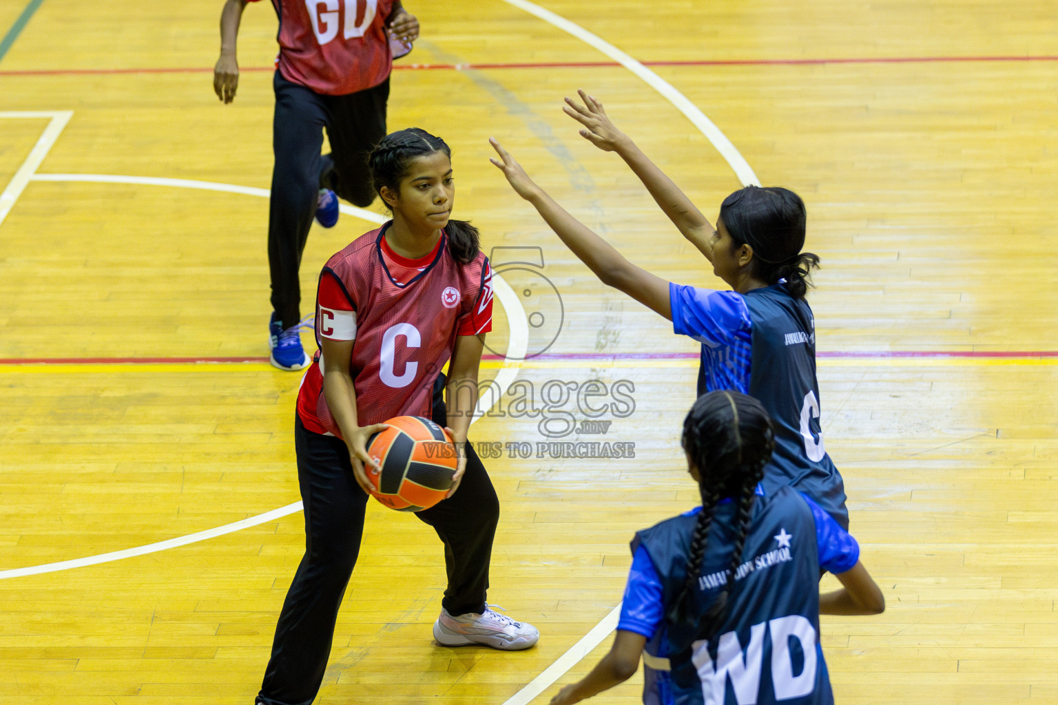 Day 2 of 25th Inter-School Netball Tournament was held in Social Center at Male', Maldives on Saturday, 10th August 2024. Photos: Nausham Waheed/ Mohamed Mahfooz Moosa / images.mv