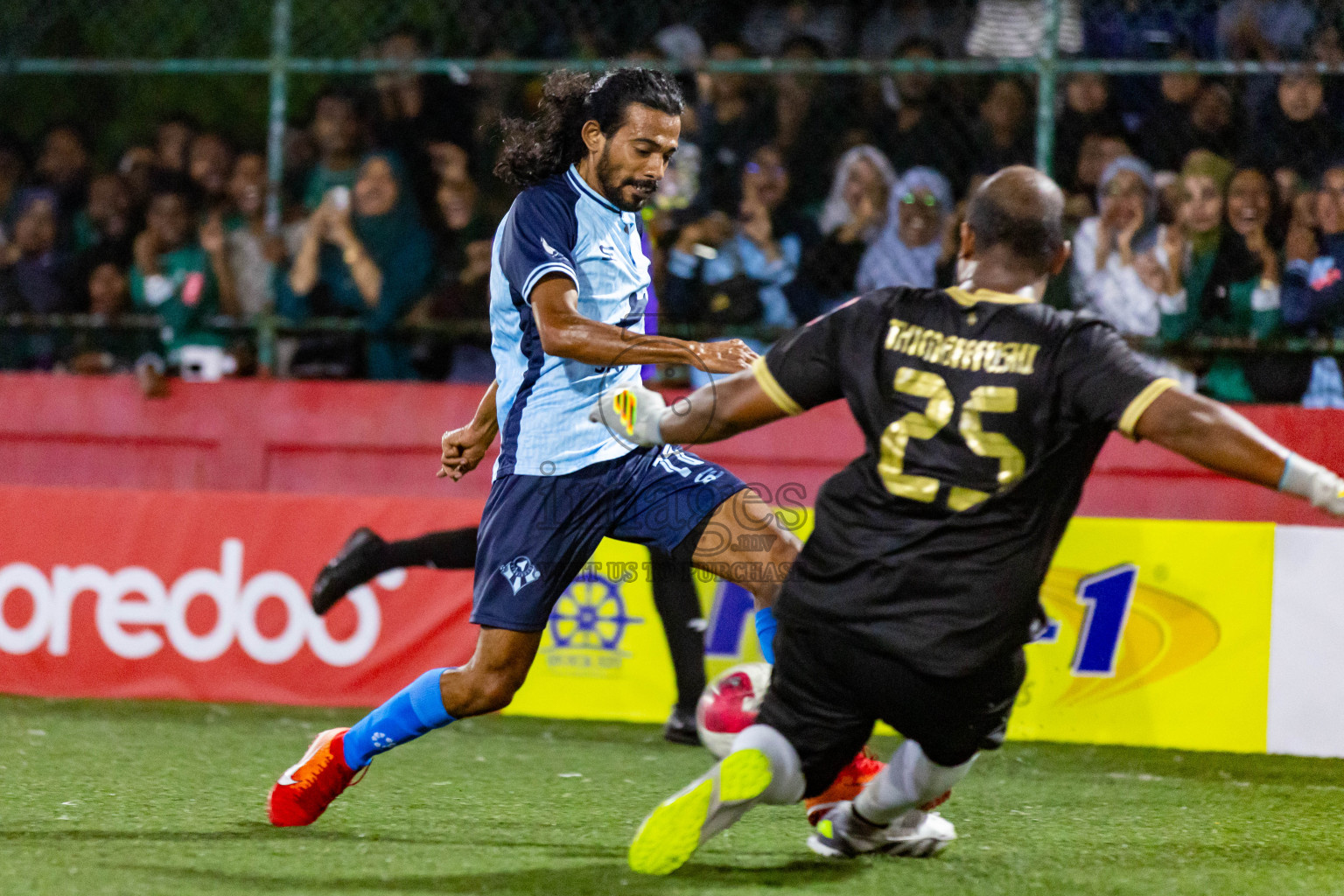 Th Thimarafushi vs Th Kinbidhoo in Day 23 of Golden Futsal Challenge 2024 was held on Tuesday , 6th February 2024 in Hulhumale', Maldives Photos: Nausham Waheed / images.mv