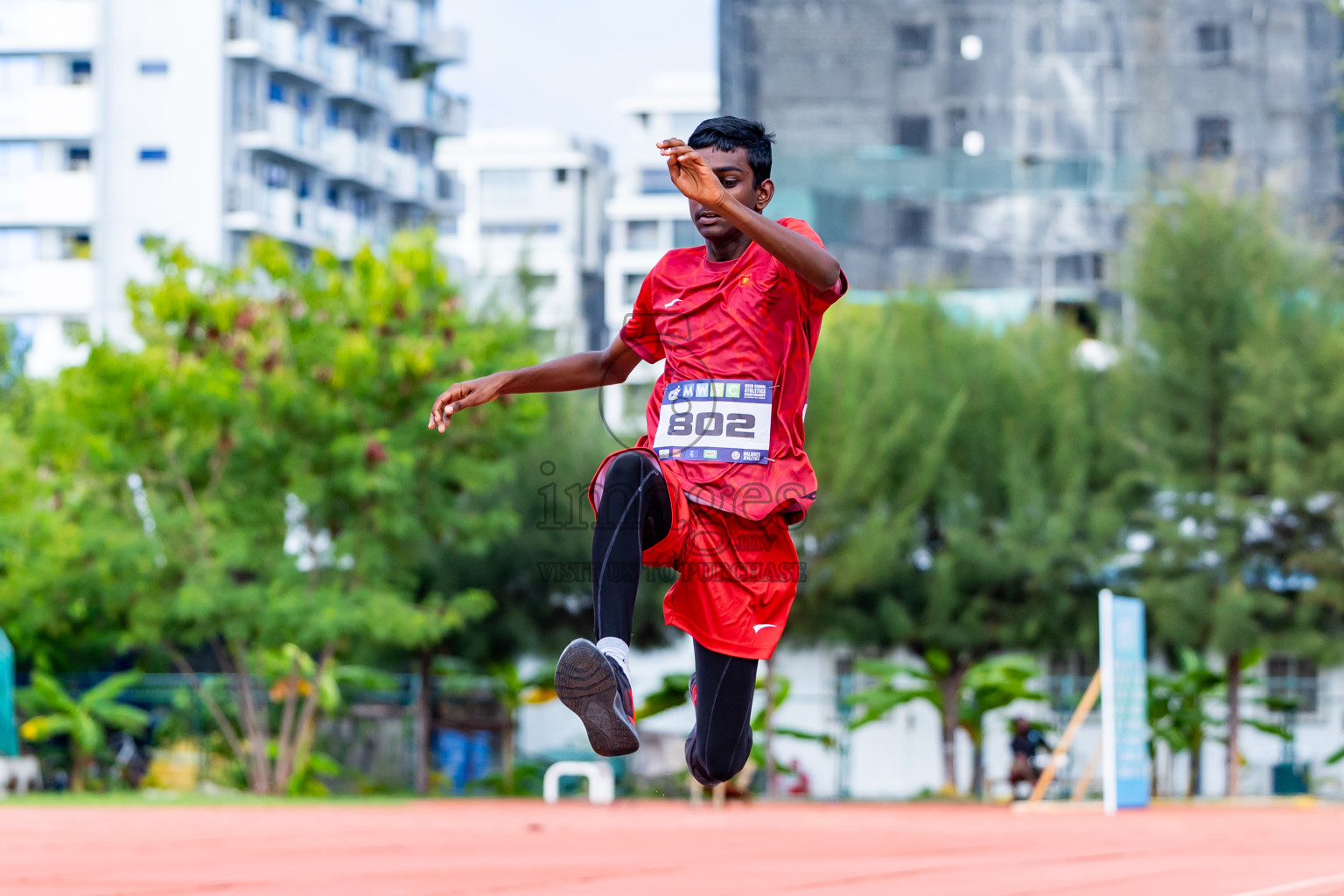 Day 3 of MWSC Interschool Athletics Championships 2024 held in Hulhumale Running Track, Hulhumale, Maldives on Monday, 11th November 2024. Photos by:  Nausham Waheed / Images.mv