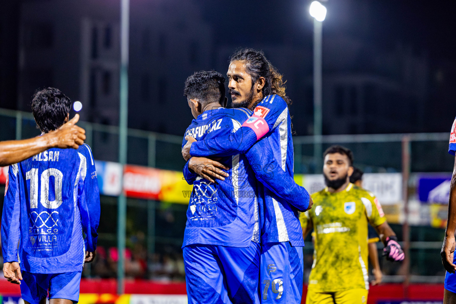 ADh Mandhoo vs AA Mathiveri in zone round Day 30 of Golden Futsal Challenge 2025 was held on Monday , 3rd February 2025, in Hulhumale', Maldives. Photos: Nausham Waheed / images.mv