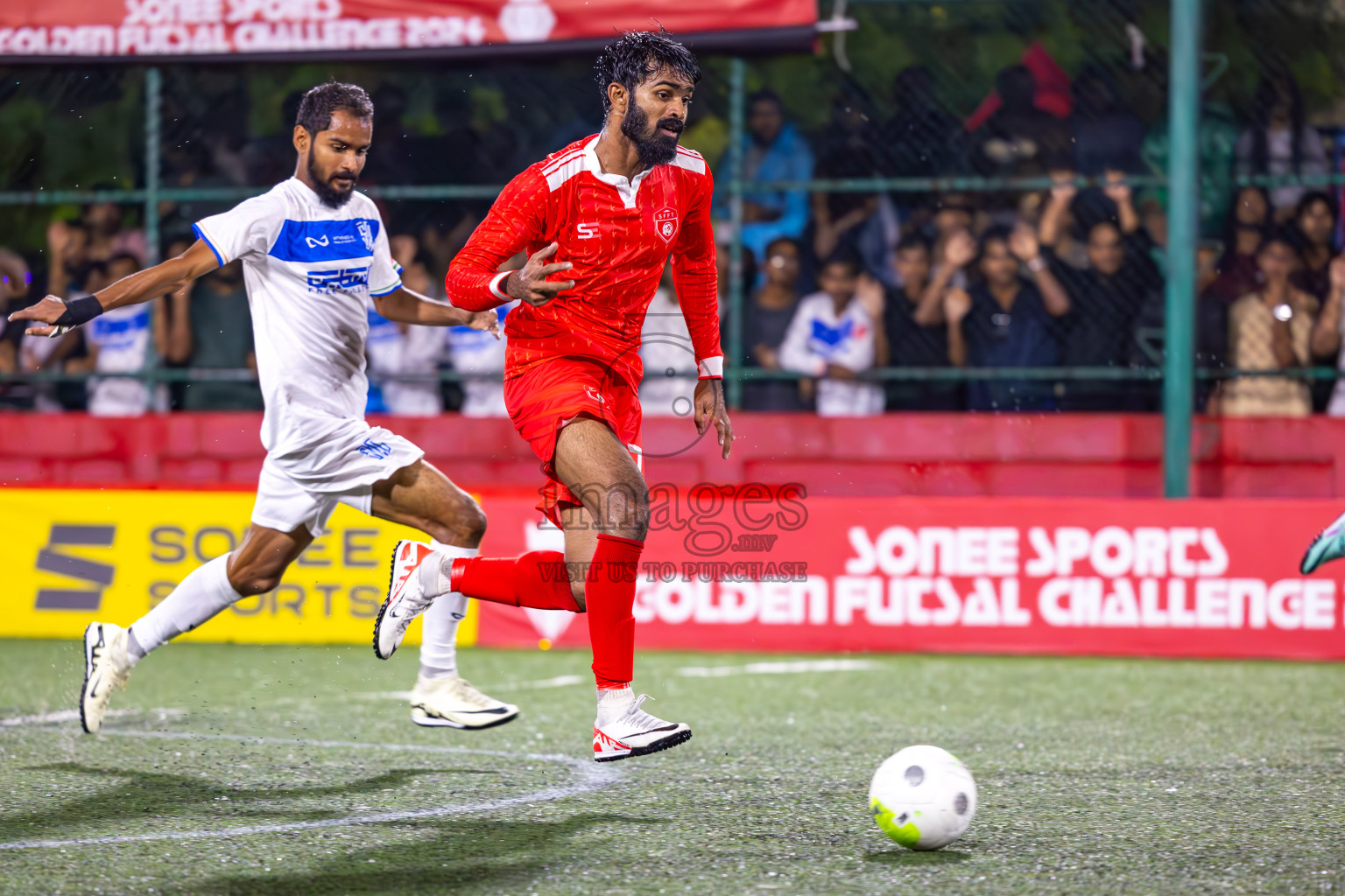 S Feydhoo vs S Hithadhoo in Day 26 of Golden Futsal Challenge 2024 was held on Friday , 9th February 2024 in Hulhumale', Maldives
Photos: Ismail Thoriq / images.mv