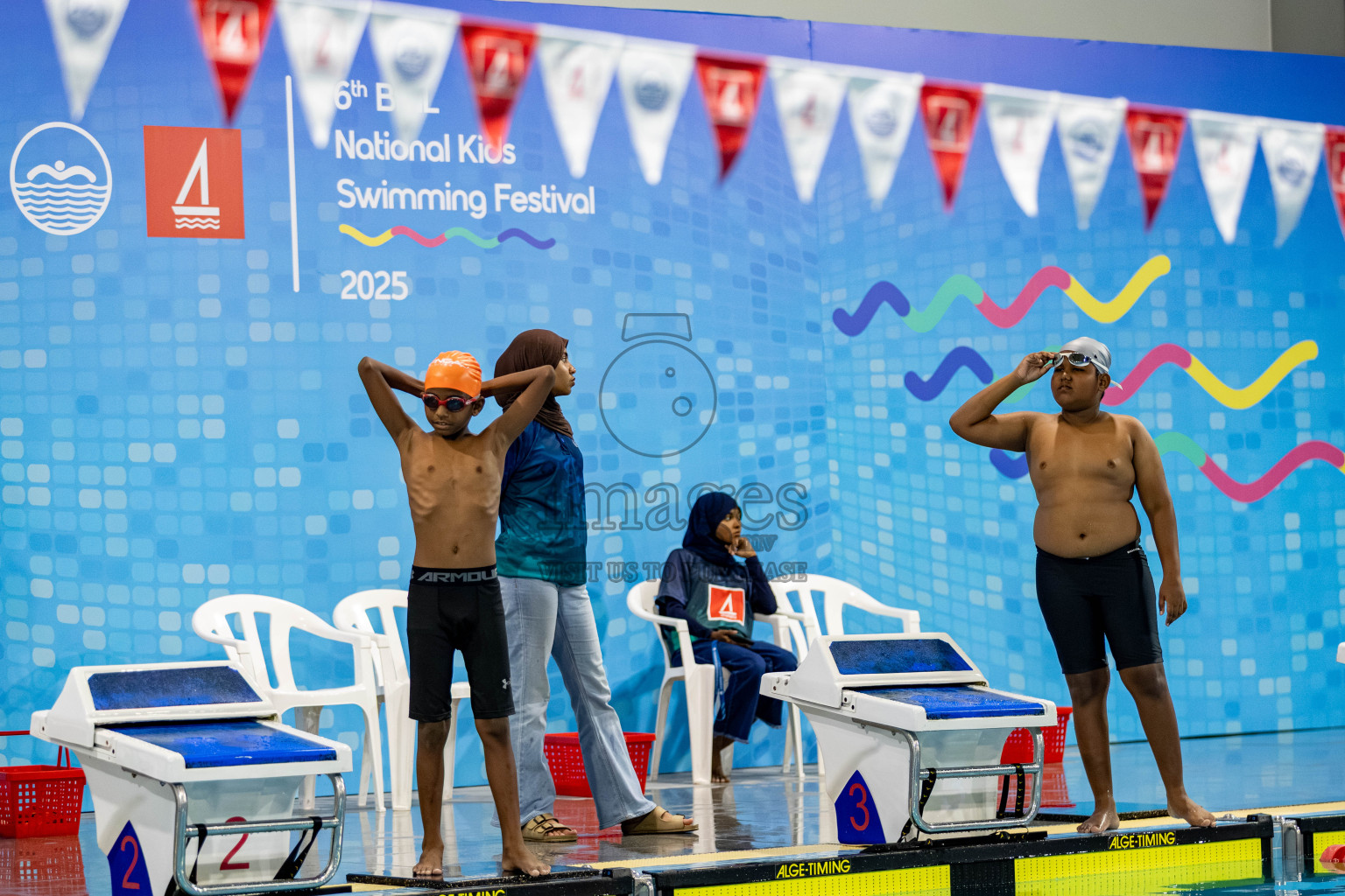 Day 3 of BML 6th National Kids Swimming Kids Festival 2025 held in Hulhumale', Maldives on Wednesday, 5th November 2024. 

Photos: Hassan Simah / images.mv