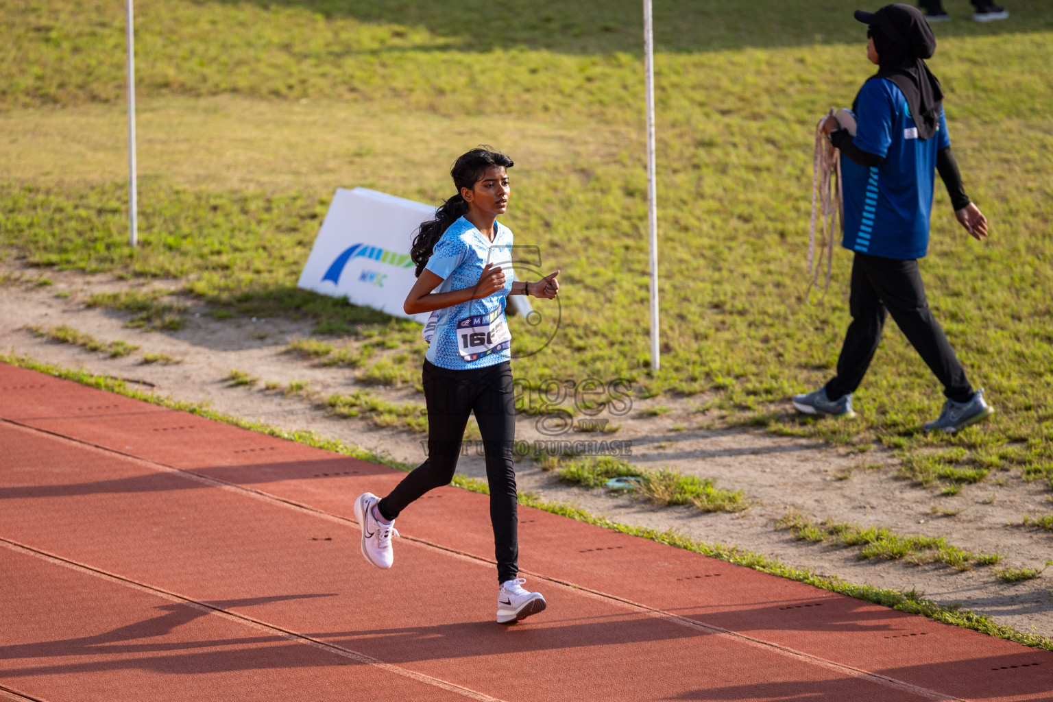 Day 6 of MWSC Interschool Athletics Championships 2024 held in Hulhumale Running Track, Hulhumale, Maldives on Thursday, 14th November 2024. Photos by: Ismail Thoriq / Images.mv