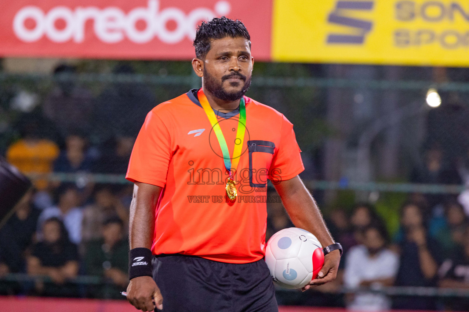 B Eydhafushi vs L Gan in the Final of Golden Futsal Challenge 2024 was held on Thursday, 7th March 2024, in Hulhumale', Maldives 
Photos: Ismail Thoriq / images.mv