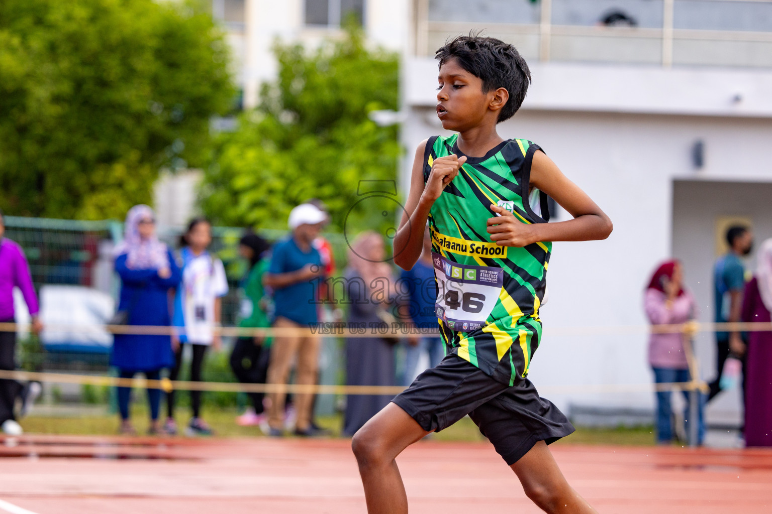 Day 1 of MWSC Interschool Athletics Championships 2024 held in Hulhumale Running Track, Hulhumale, Maldives on Saturday, 9th November 2024. 
Photos by: Ismail Thoriq, Hassan Simah / Images.mv