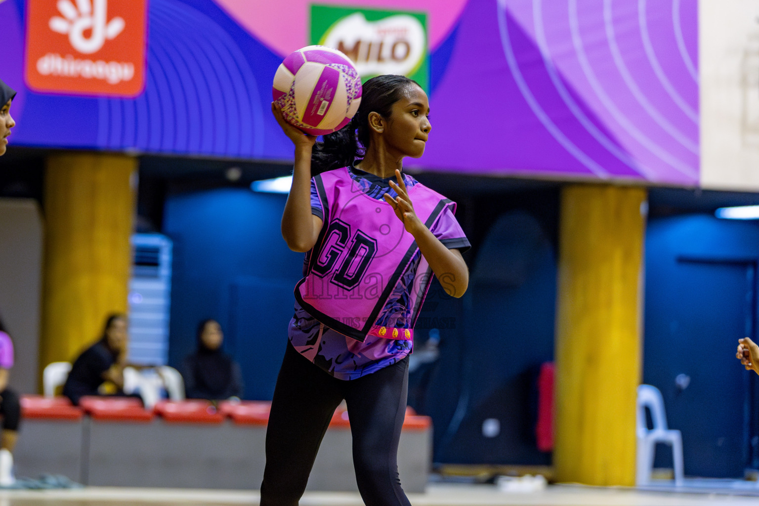 N Sports Academy A vs Fiontti Sports Club  in Day 3 of 3rd Netball Junior Championship, held at Social Center on Tuesday, 21st January 2025 . 
Photos: Hassan Simah / images.mv