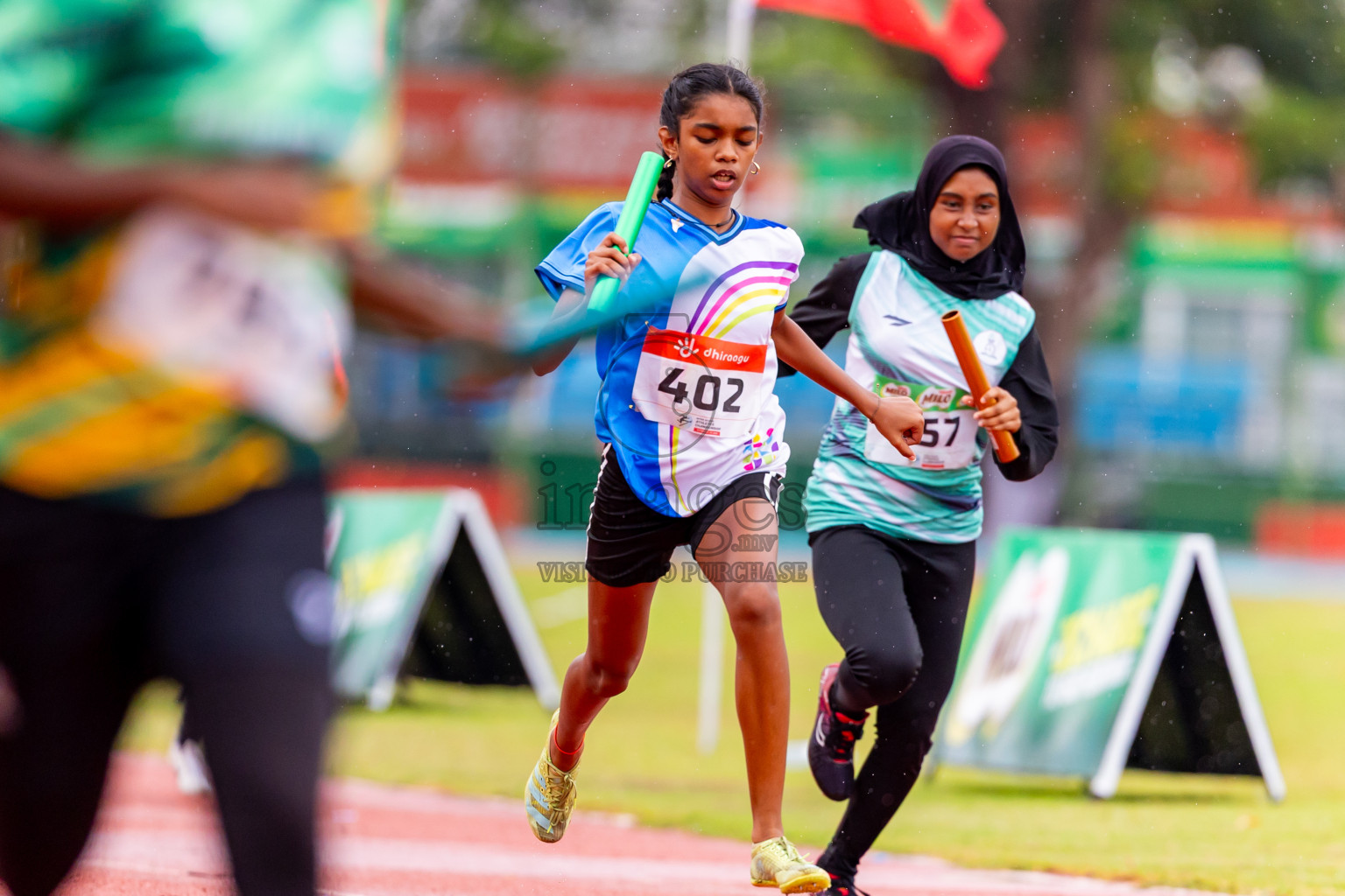 Day 6 of Inter-school Athletics Championship 2025 held in Ekuveni Synthetic Track, Male', Maldives on Sunday, 12th October 2025. Photos by: Nausham Waheed / Images.mv