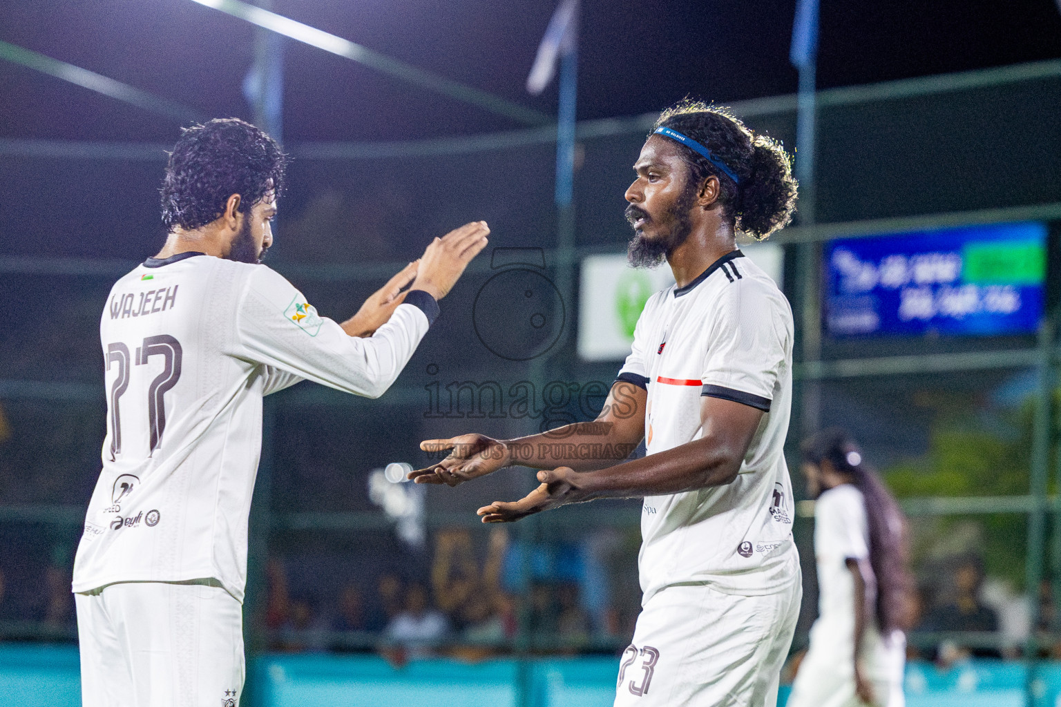 Ifhaams vs Comienzo fc in Semi Finals of Laamehi Dhiggaru Ekuveri Futsal Challenge 2025 was held on Sunday, 27th July 2025, at Dhiggaru Futsal Ground, Dhiggaru, Maldives Photos: Nausham Waheed  / images.mv