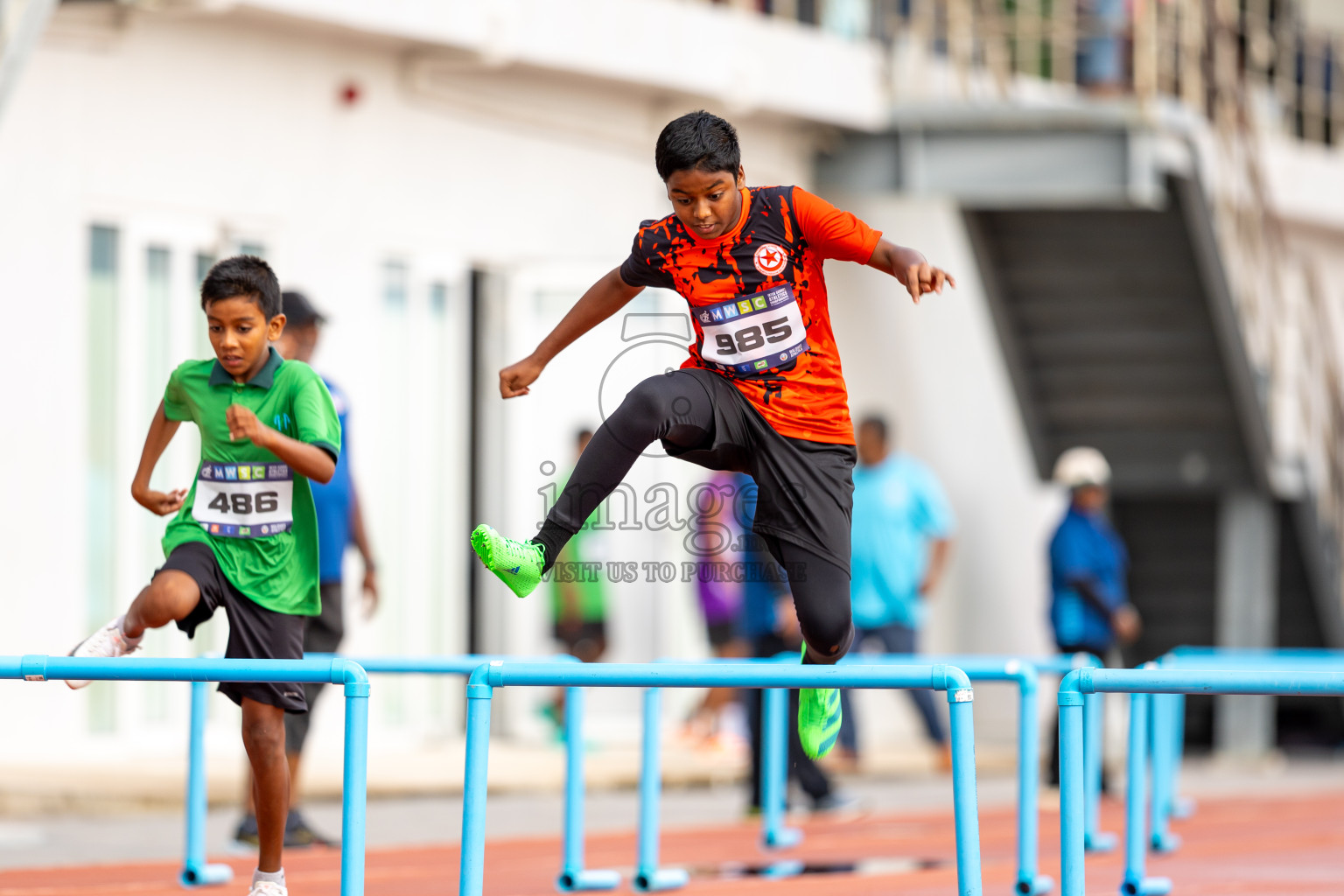 Day 2 of MWSC Interschool Athletics Championships 2024 held in Hulhumale Running Track, Hulhumale, Maldives on Sunday, 10th November 2024.
Photos by: Ismail Thoriq / Images.mv