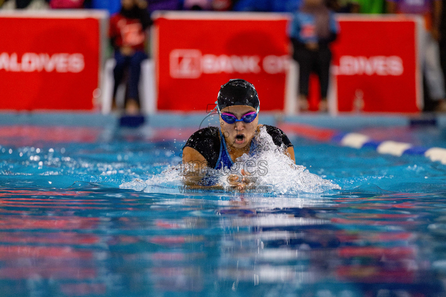 Day 4 of National Swimming Championship 2024 held in Hulhumale', Maldives on Monday, 16th December 2024. Photos: Hassan Simah / images.mv