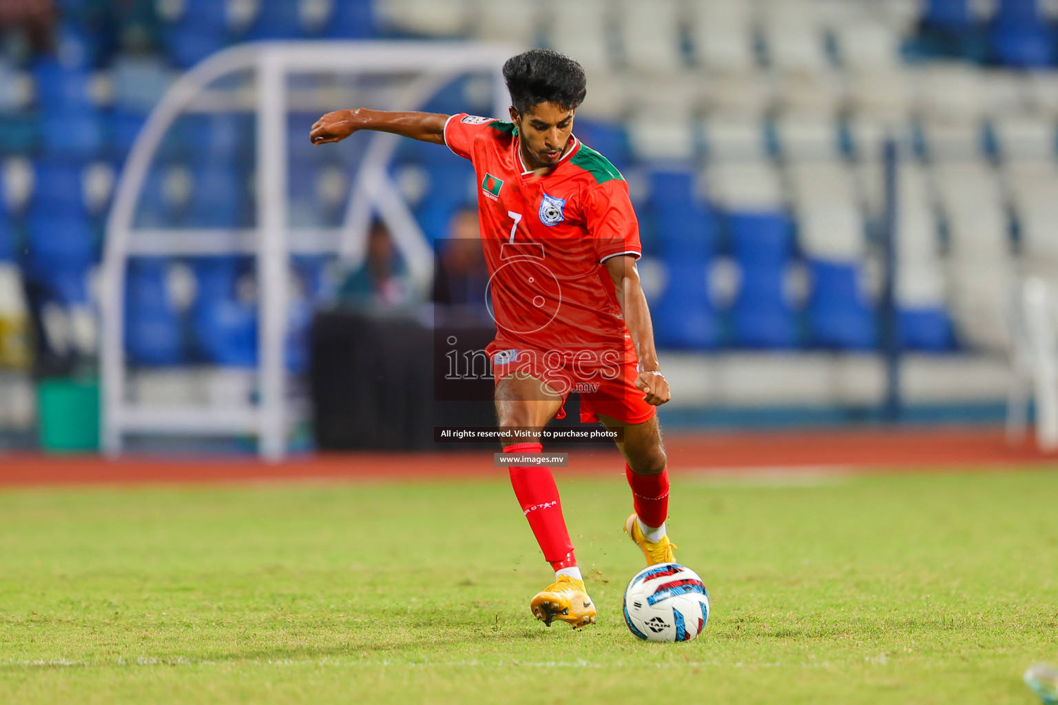 Bhutan vs Bangladesh in SAFF Championship 2023 held in Sree Kanteerava Stadium, Bengaluru, India, on Wednesday, 28th June 2023. Photos: Nausham Waheed, Hassan Simah / images.mv