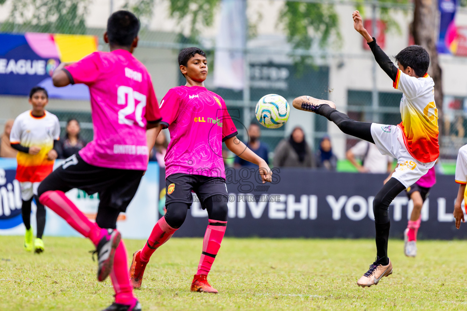 Club Eagles vs United Victory (U12) in Day 11 of Dhivehi Youth League 2024 held at Henveiru Stadium on Tuesday, 17th December 2024. Photos: Nausham Waheed / Images.mv