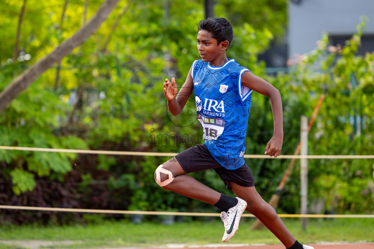 Day 2 of MWSC Interschool Athletics Championships 2024 held in Hulhumale Running Track, Hulhumale, Maldives on Sunday, 10th November 2024. 
Photos by:  Hassan Simah / Images.mv