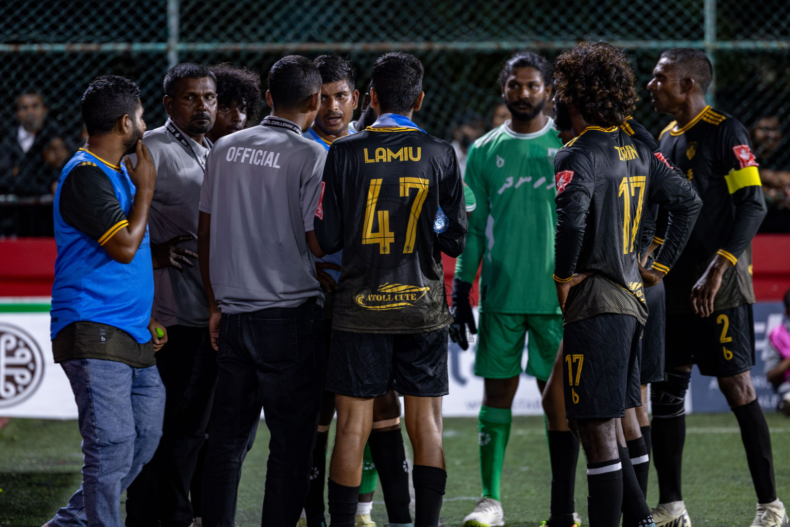 B Fehendhoo VS B Eydhafushi in Day 21 of Golden Futsal Challenge 2025 was held on Saturday, 25 January 2025, in Hulhumale', Maldives. 
Photos: Hassan Simah / images.mv