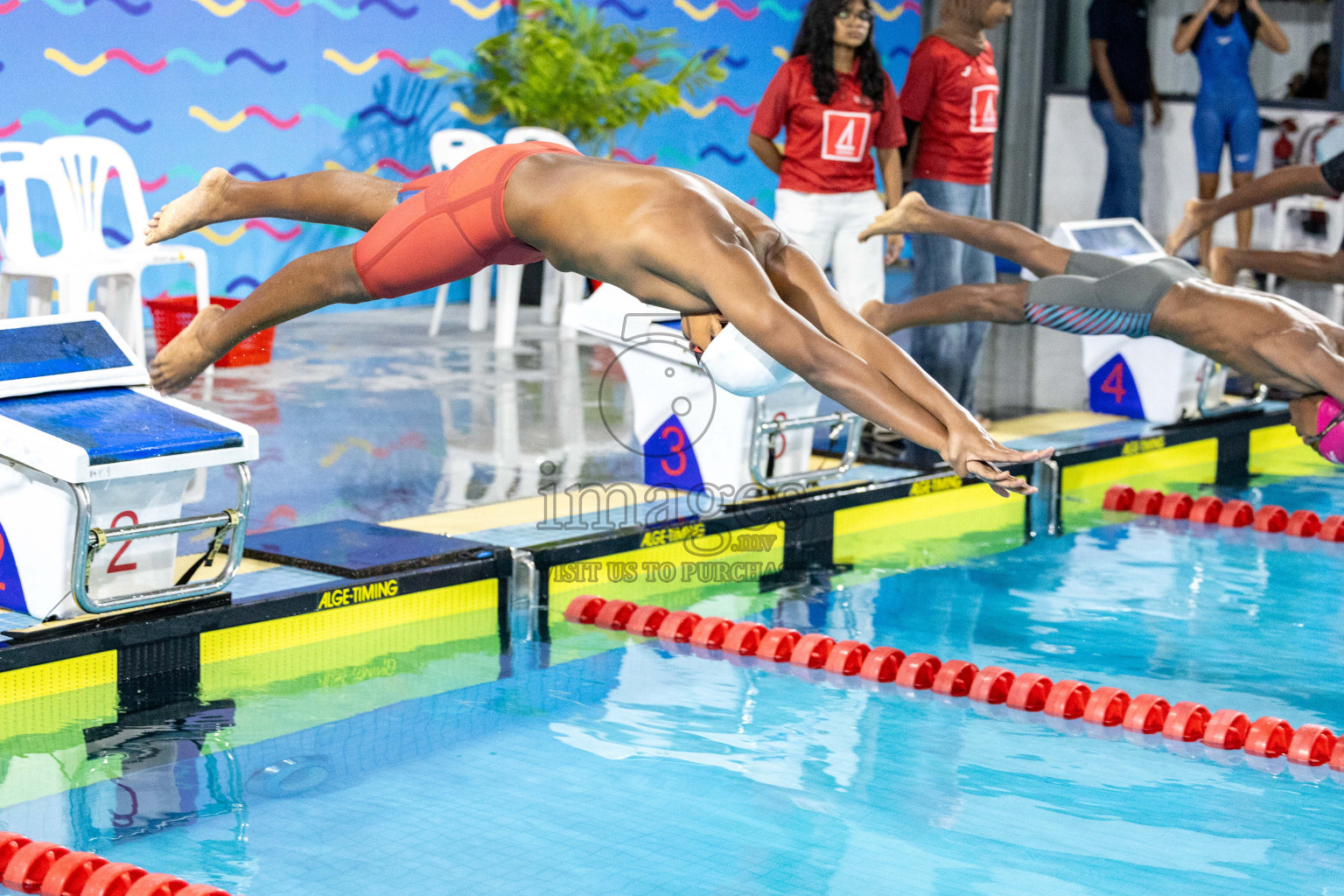 Day 7 of National Swimming Competition 2024 held in Hulhumale', Maldives on Thursday, 19th December 2024.
Photos: Ismail Thoriq / images.mv