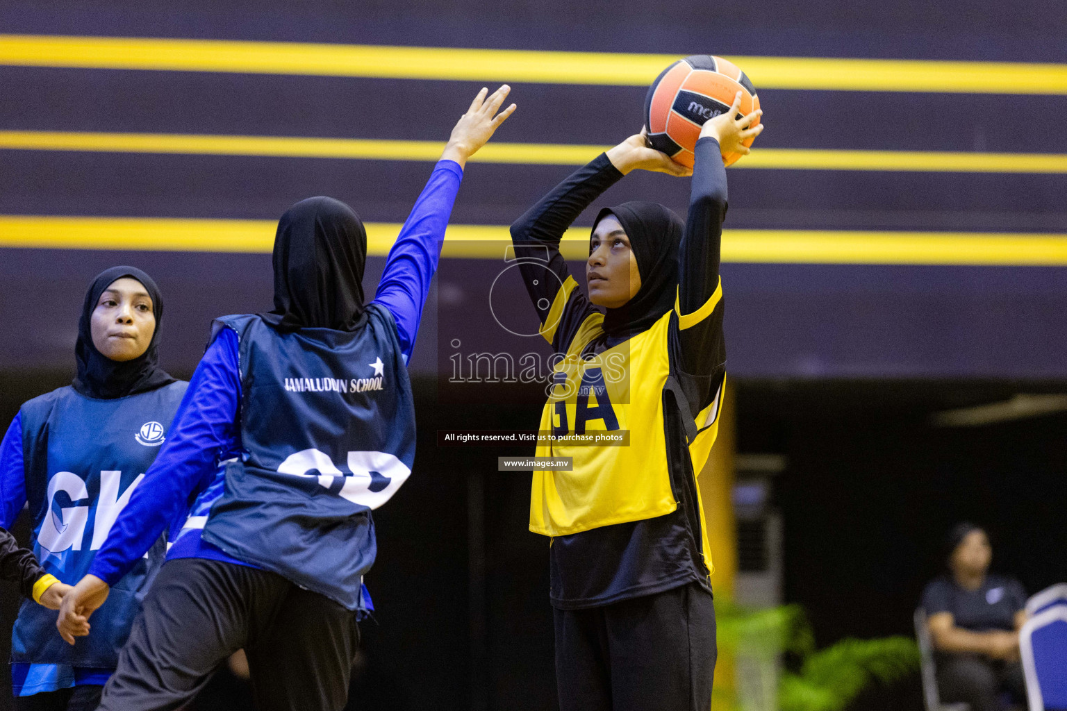 24th Interschool Netball Tournament 2023 was held in Social Center, Male', Maldives on 27th October 2023. Photos: Nausham Waheed / images.mv