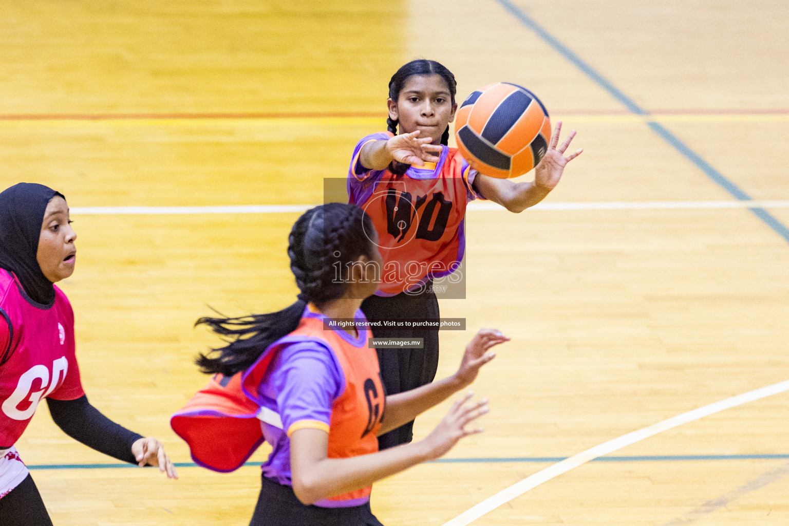 Day 11 of 24th Interschool Netball Tournament 2023 was held in Social Center, Male', Maldives on 6th November 2023. Photos: Nausham Waheed / images.mv