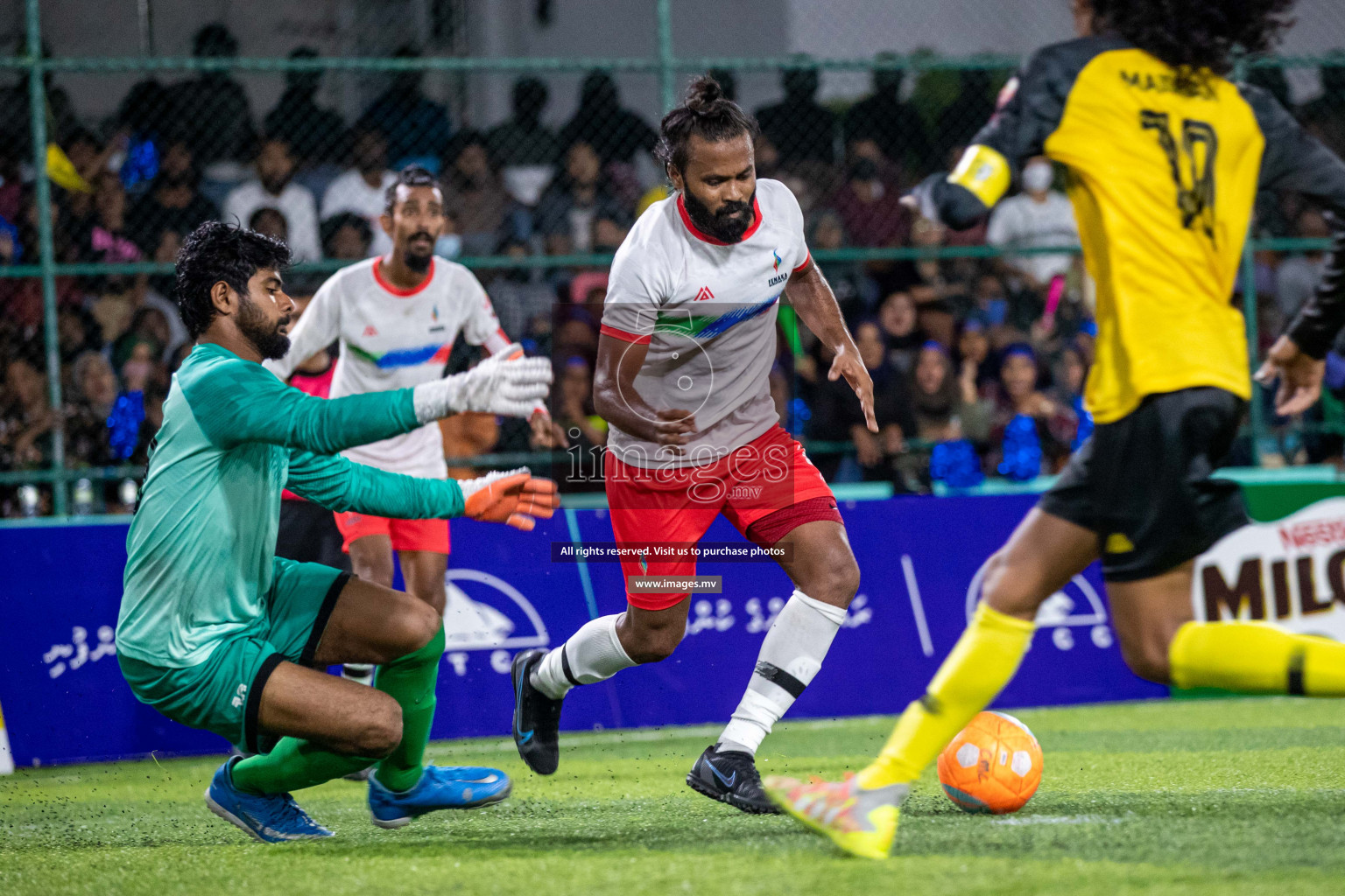 Team FSM Vs Prisons Club in the Semi Finals of Club Maldives 2021 held in Hulhumale, Maldives on 15 December 2021. Photos: Shuu Abdul Sattar / images.mv