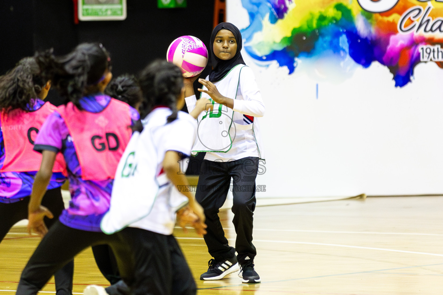 NSA B vs Net Queens Day 6  of 3rd Netball Junior Championship, held at Social Center on Friday 24th January 2025 . Photos: Shuu Abdul Sattar / images.mv