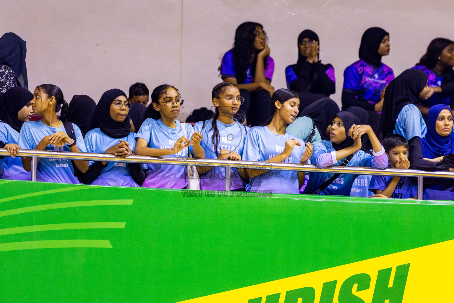 N Sports Academy B vs Fiontti Sports Club U11 Finals of 3rd Netball Junior Championship, held at Social Center on Saturday, 25th January 2025 . Photos: Nausham Waheed / images.mv